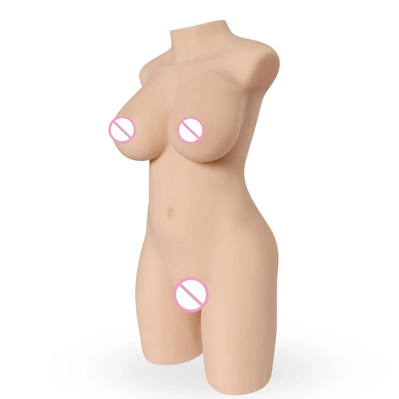 Torso Real Skin Half Body Adult Male Sex Dolls Lifelike Vagina Big Ass Sex Toys for Men