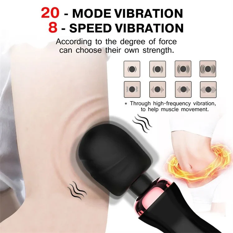 Adult Sex Toys for Women Powerful 20 Modes Full Body Wand Massage USB Charge Big AV Vibrator