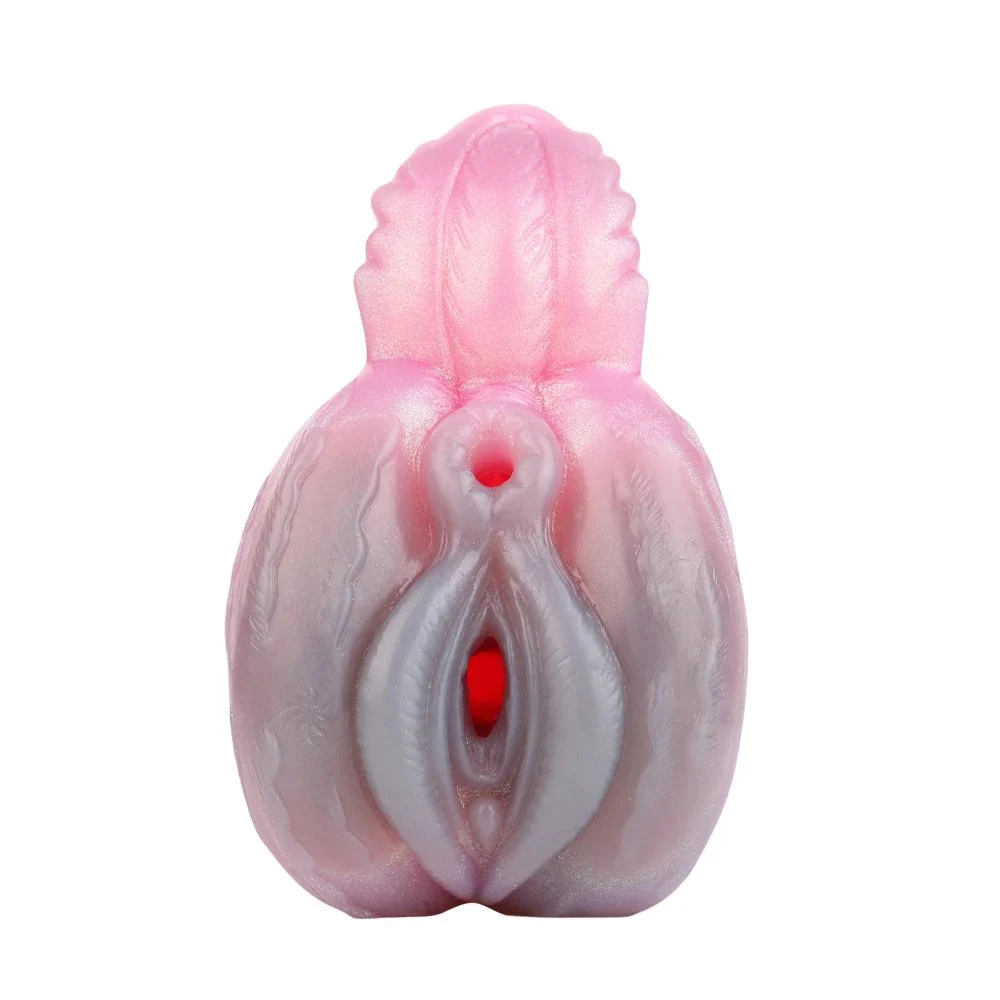 Fantasy Monster Dragon Beast Masturbation Cup Polarized Gold Powder Soft Fawn Vagina Male Masturbator Adult Toys