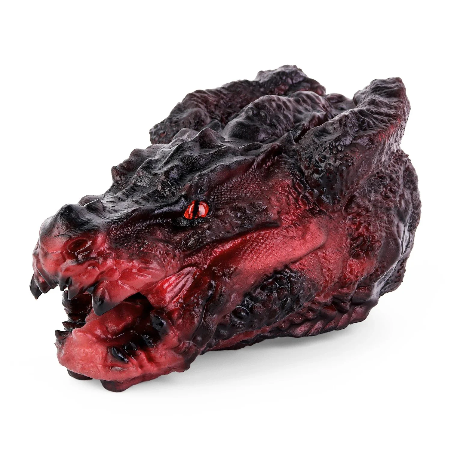 Male Masturbators Red Dragon Head Oral Sex Deep Throat Stroker for Men Pocket Pussy Lifelike Animal Masturbator with Teeth