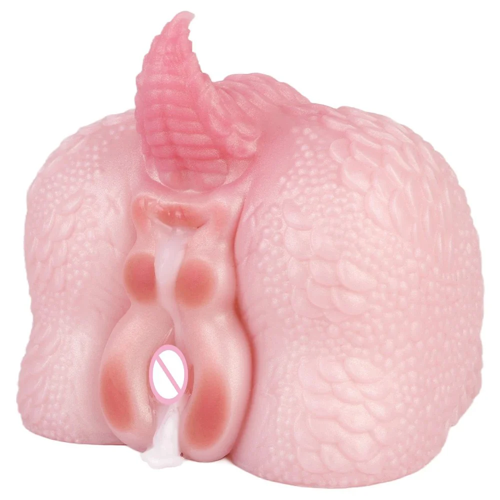 Fantasy Fox Vibrating Pocket Pussy for Man Silicone Male Masturbator Stroker 3D Lifelike Butt With Vagina Anal