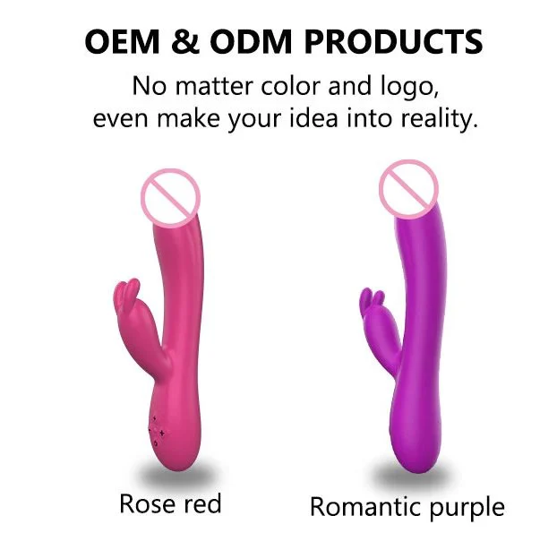 Adult Toy Dual-motor Rabbit Vibrator for Women Rechargeable AV Wand Silicone Masturbator