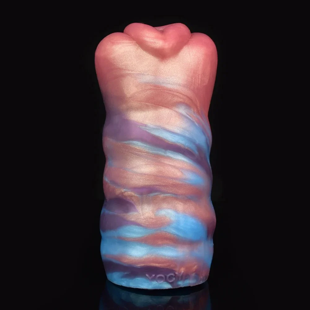 Fantasy Masturbator Double Hole Realistic Silicone Animal Mouth Male Masturbator Cup Sex Toys for Male