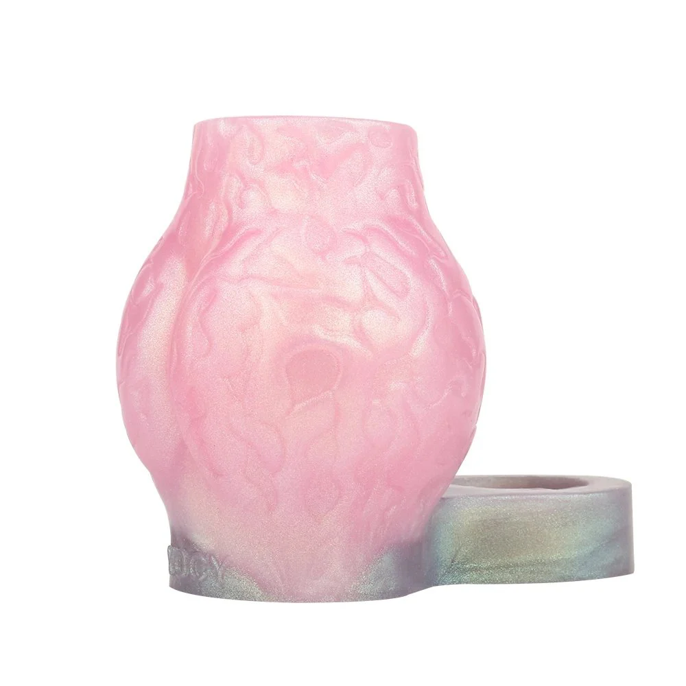 Male Penis Sleeve Silicone Hollow Penis Enlargement Delayed Ejaculation Couples Sex Toy Male Penis Enlargement Sleeve