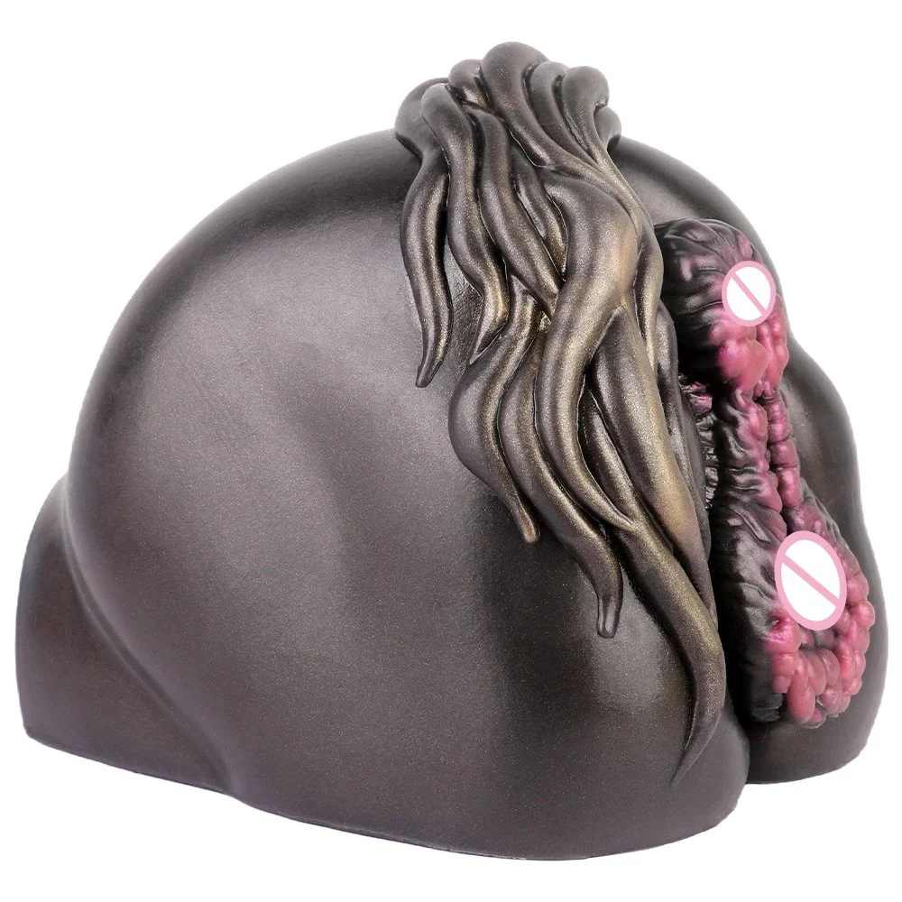 Silicone Male Masturbator for Man Simulation Animal Fox Buttock Inverted Mold Pocket Penis Stroker 3D Lifelike Butt With Vagina