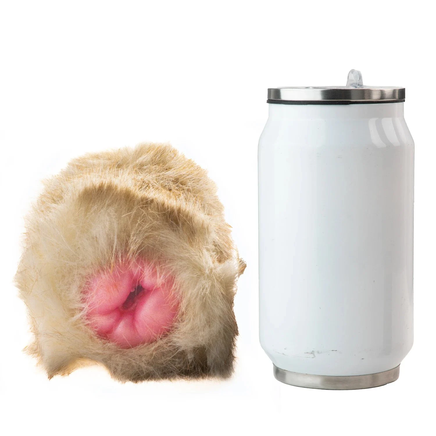 Soft Faux Fur Male Masturbator Manual Silicone Pocket Pussy Adult Onahole Furry Sex Toys for Men Realistic Vagina Stroker