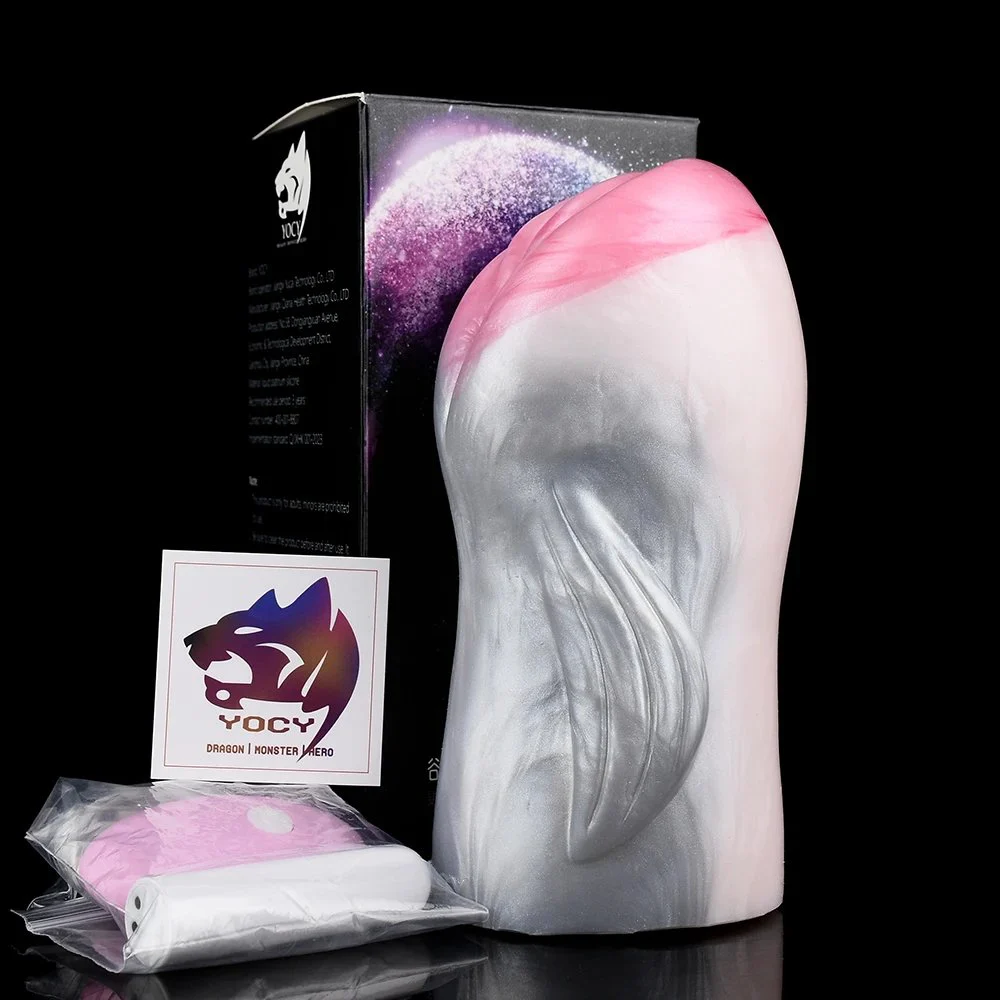 Soft Silicone Male Masturbation Cup Dolphin Artificial Vaginal Erotic Adult Male Vibration Masturbator Penis Trainer