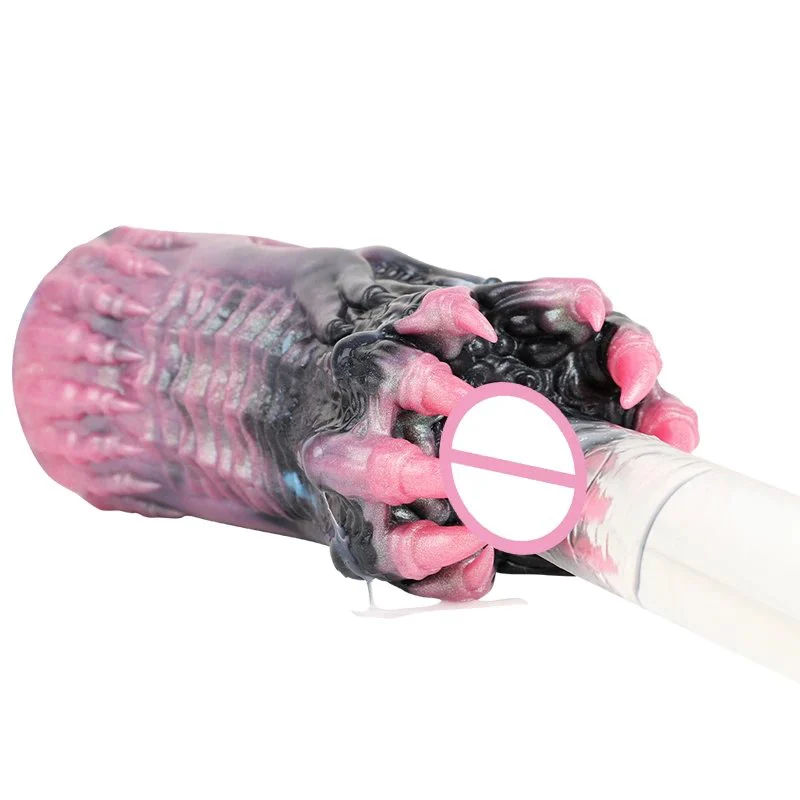 Male Masturbating Sex Toy Fantasy Colorful Male Masturbator Made of Liquid Silicone Soft and Comfortable Adult Toys