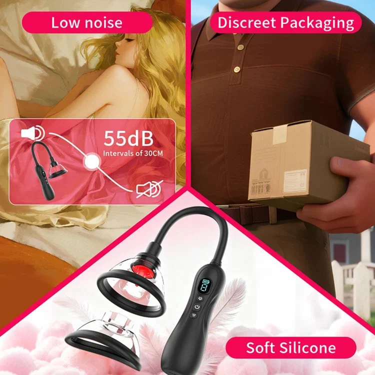 Electric Display Breast Pump for Women Masturbation Vaginal Massager Vibrator Sex Toys for Couples