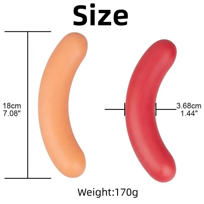 7 Inch Soft Sausage Anal Plug Butt Toy for Adults New Design Sex Toys for Women Men Couples
