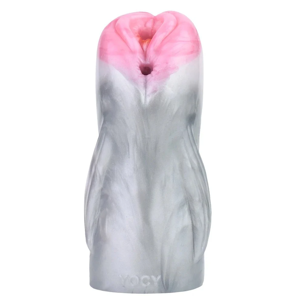 Soft Silicone Male Masturbation Cup Dolphin Artificial Vaginal Erotic Adult Male Vibration Masturbator Penis Trainer