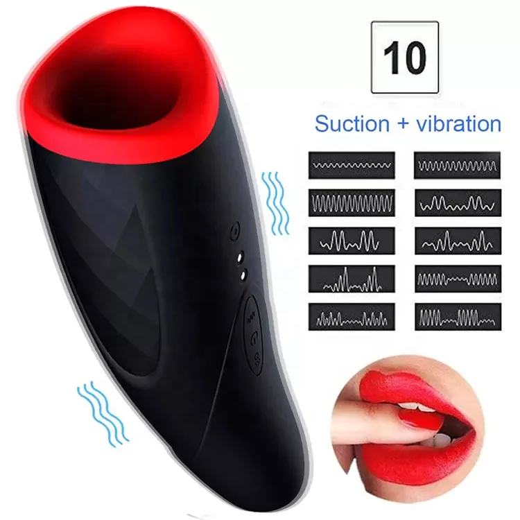 Sucking Sex Toys for Men Automatic Heating Deep Throat Masturbation Male Sucking Masturbator Cup