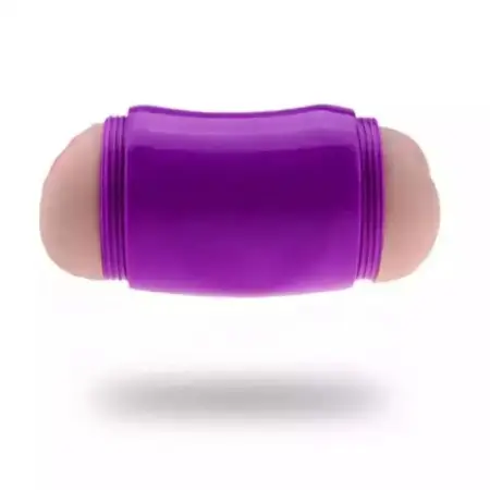 Realistic Manual TPE Pussy Oral Anal Vaginal Masturbator Two-Channel Penis Training Cup Pocket Type Vibration Function Sex Toy