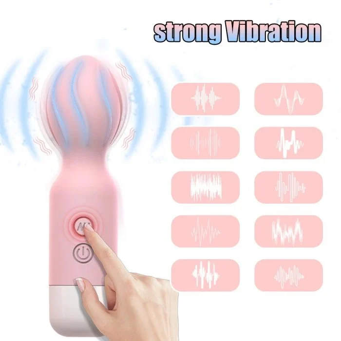 AV Vibrator Wand Personal Massager Clit Stimulator Sex Toy for Women 10 Frequency Rechargeable Mini Vibrators Adult Toys