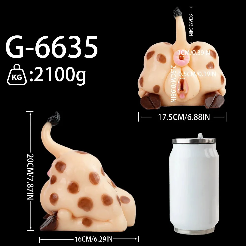 Soft Unique Fantasy Masturbator Deepthroat Sex Toys for Men,Animal Male Masturbator Monster Sex Toy with Brown Tongue