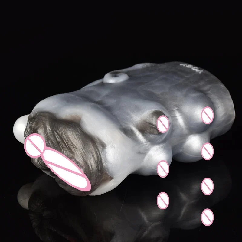 Realistic Silicone Animal Mouth Male Masturbator Cup Masturbator for Men Reduce Sensitivity and Extend Erection Time
