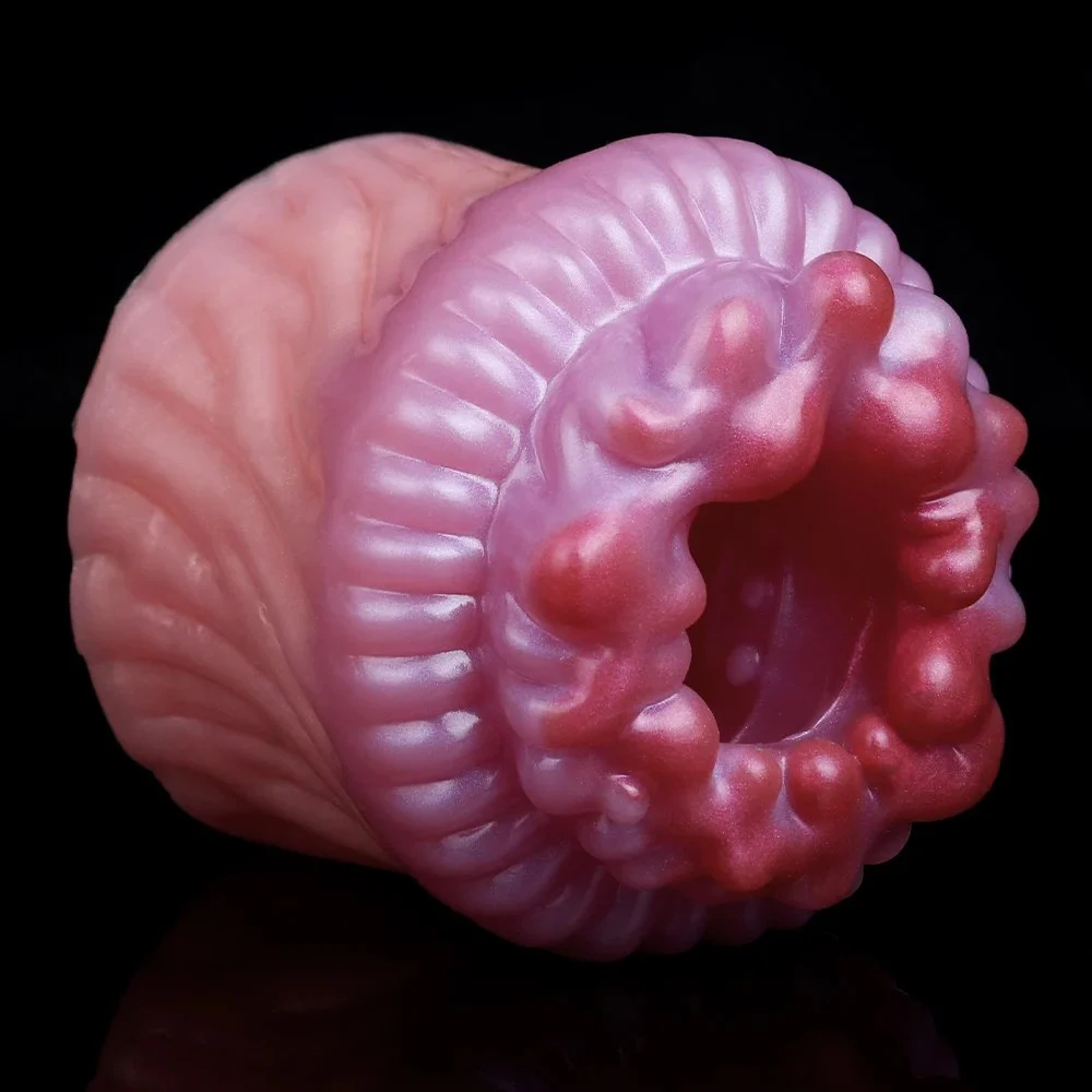 Soft Silicone Glans Vibration Trainer Penis Massage Fantasy Alien Adult Sex Toys for Men Masturbating