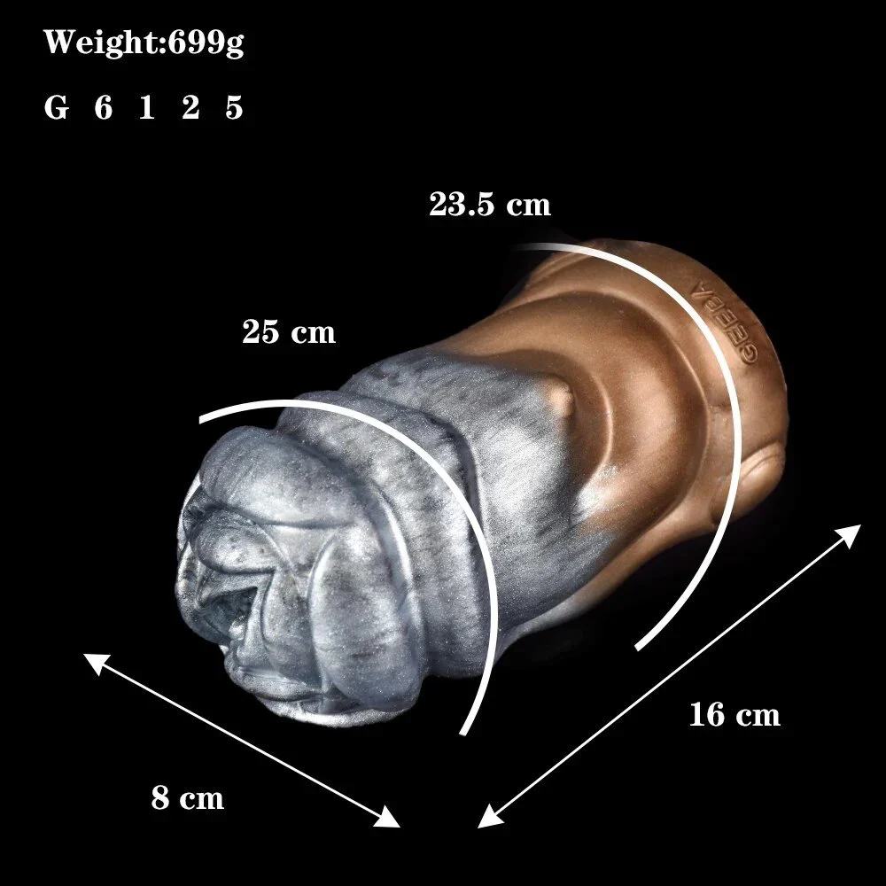 Realistic Liquid Silicone Men Masturbate Aircraft Cup Metal alien Aircraft for Men Masturbator