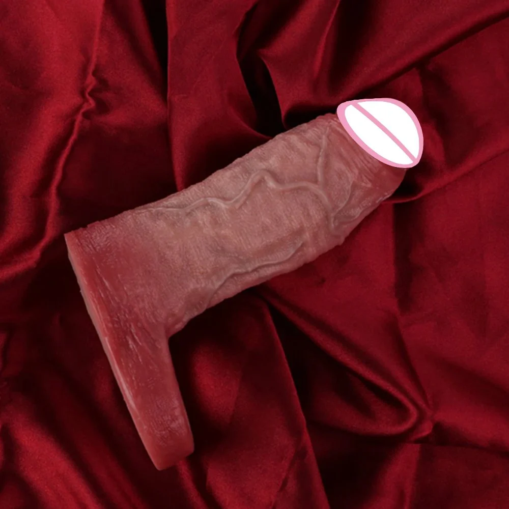 Medical-Grade Silicone Male Penis Extender - Hollow Wearable, Easy to Clean, Realistic Sensation Adult Toy