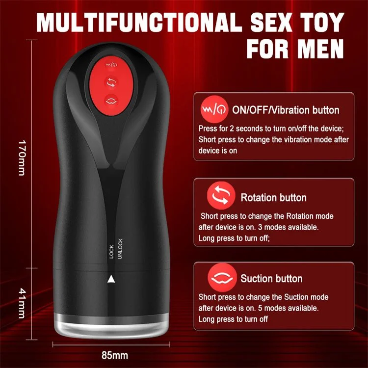 Realistic Pocket Pussie 10 Modes Automatic Vibration Sucking Masturbators Male Masturbation Toys