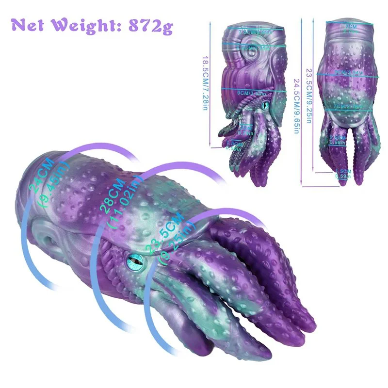 Masturbating Sex Toy Fantasy Airplane Cup with Realistic Silicone Skin Deep Sea Animal Nautilus for Male Sexual Pleasure