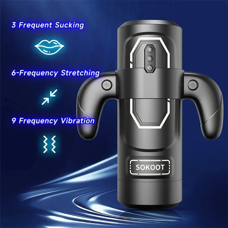 Heating Thrusting Telescopic Masturbators for Men Automatic Handles Sex Toys Vibrator