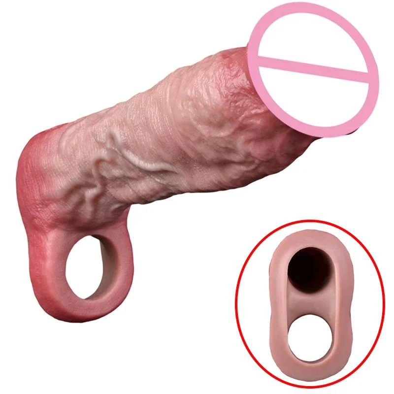 Models of Silicone Male Penis Extender Effectively Increase the Length of the Penis Dildo Sets Realistic Dildo