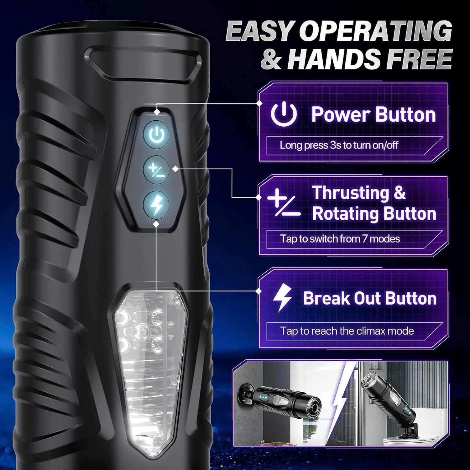 Automatic Suction Vibrator Realistic Artificial Vagina Masturbating Adult Sex Toys Male Masturbator Cup