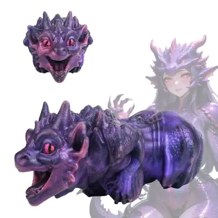 Void Dragon . Dual-channel Silicone Male Masturbator That Effectively Massages the Penis a Realistic 18+ Sex Toy