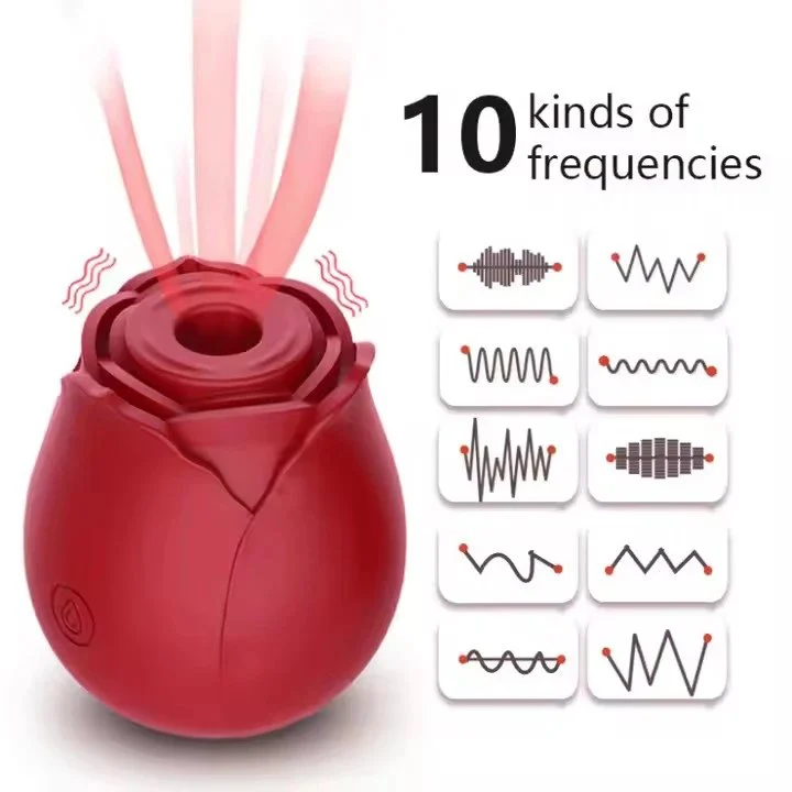 Rose Vibrator Sex Toy for Women Adult Rose Vibrator Sex Toy Clitoral Sucking Vibrator