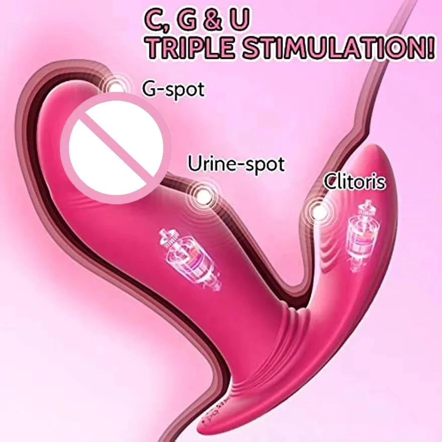 APP Vibrating Wiggling Wearable Clitoral G Spot Vibrator for Women Remote Control Perfect Fit Butterfly Panty