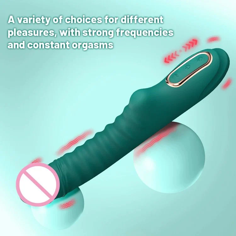 AV Stick with Heating Silicone Dildo G-Spot Stimulation Vibrator Sex Toys for Women