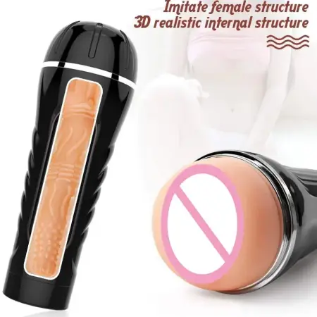 Pocket Pussy Realistic Vaginal Sex Toys Masturbation TPE Male Masturbation Cup