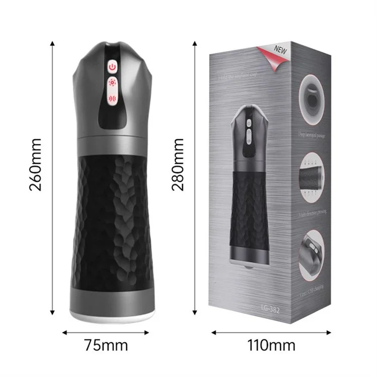 Rechargeable 3D Deep Throat Oral Sex Toys for Men Automatic Sucking Tongue Licking Masturbation Cup