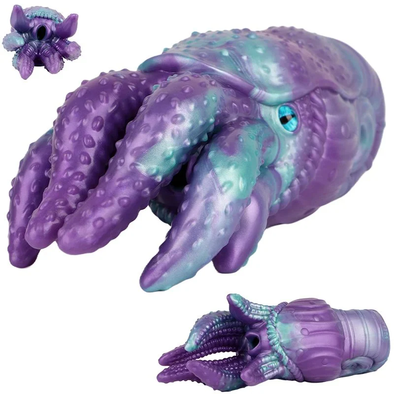 Nautilus Textured Silicone Male Masturbator Six Tentacle Anal Plug One Hole Men Penis Stroker Pocket Pussy Onahole Sex Toy