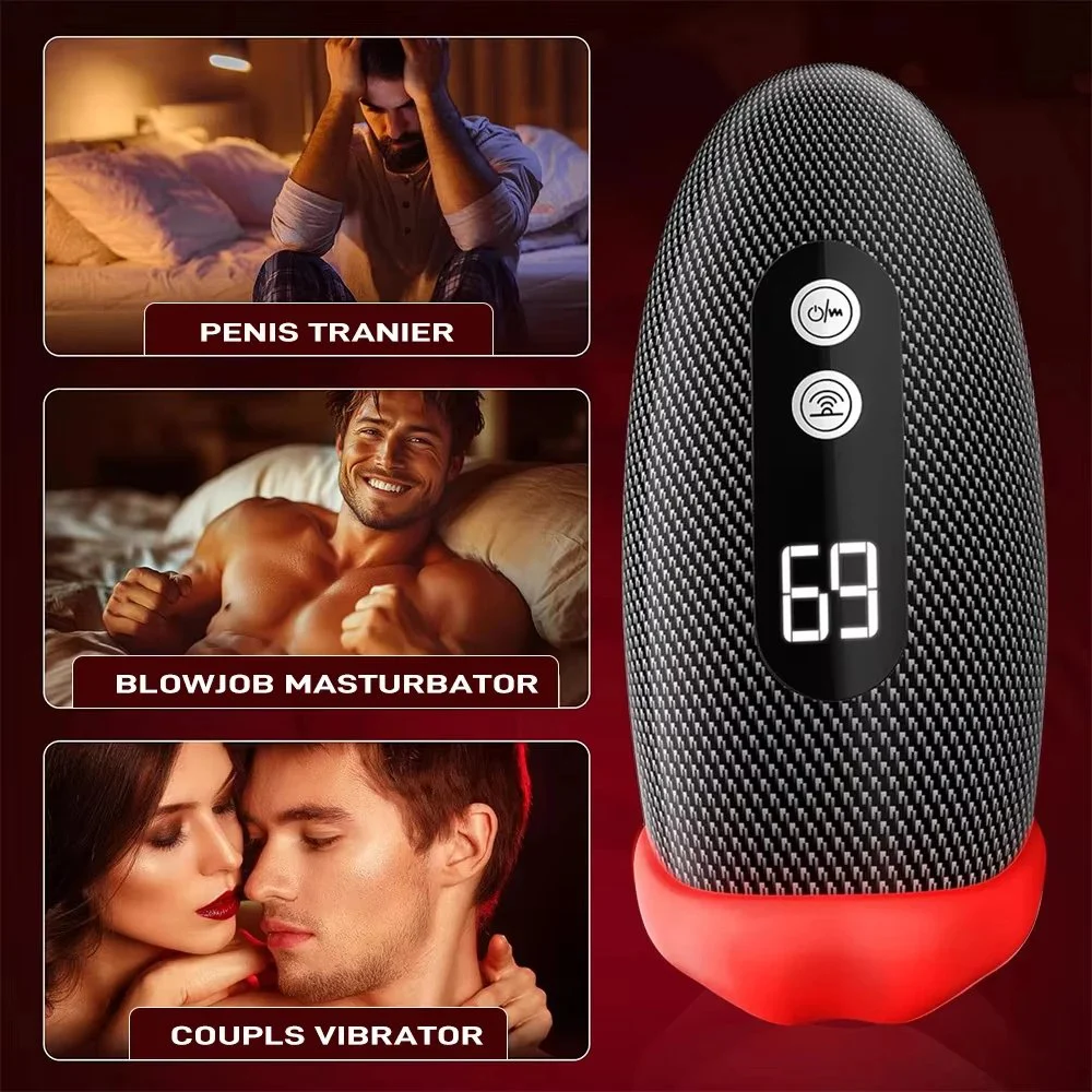Intimate Fun Male Masturbation Trainer Thrusting Sucking Automatic Electric Heating Massager Sex Machine Sex Toy for Men