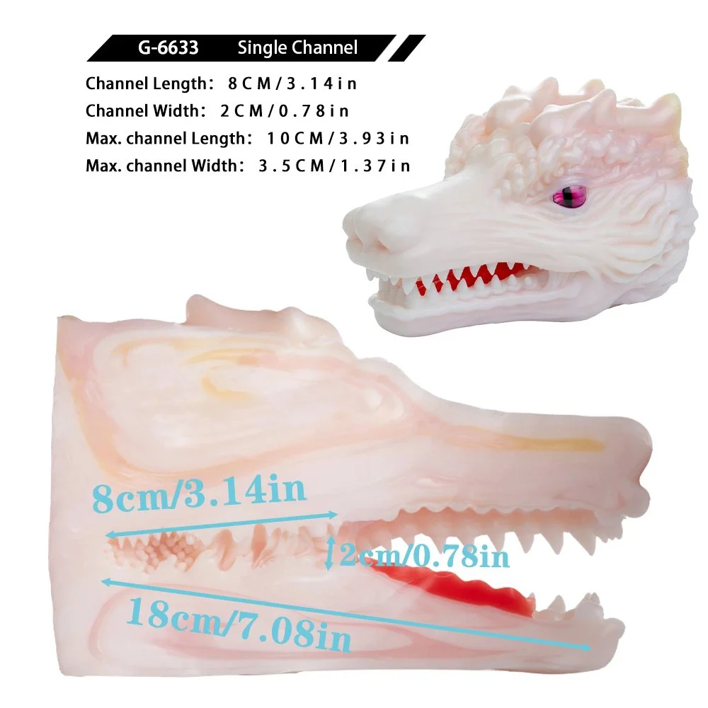 Jadeia Dragonheart Single-Channel Male Masturbation Silicone Toy Realistic Texture for an Authentic Experience