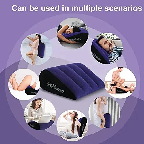 Adult Toys Sex Pillow Triangle Inflatable Ramp Furniture for Couples Helps with Deeper Positioning