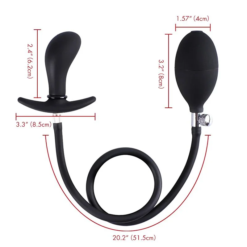 Posterior Dilatatore Anale Plug Removable Needle Anal Sex Toy for Men and Women Inflatable Butt Anal Plug
