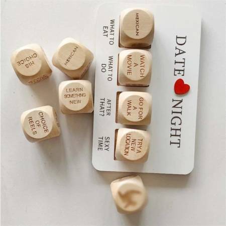 Adult Sex Toys Wooden Dice Set Romantic Fun Games Cube Date Night Dice for Couples