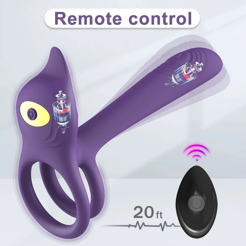 Vibrating Cock Ring Couples Sex Toys Dual Penis Ring Vibrator Clitoral Stimulator G Spot Vibrator Adult Toys for Men Women
