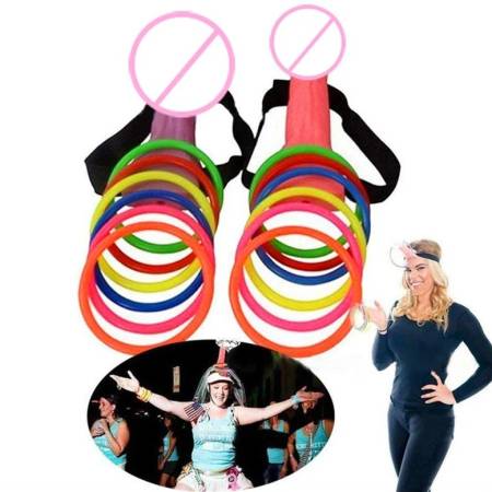 Hen Party Accessories Adult Games Toys Penis Headband Ring Toss Game