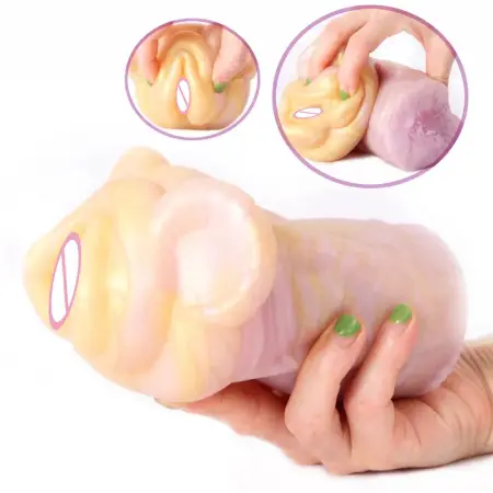 Silicone Realistic Soft Male Masturbator Sex Toy Male Masturbation Cup for Men