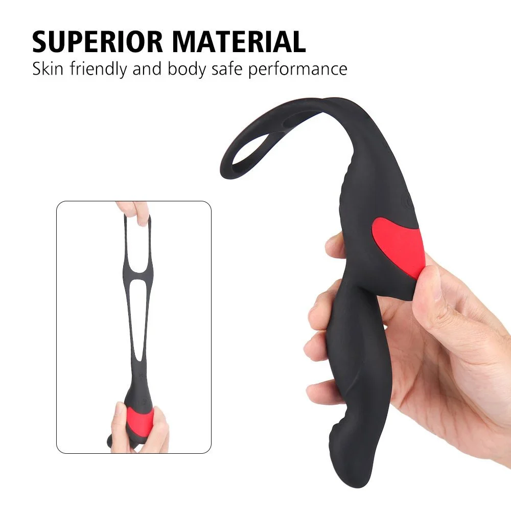 Wireless Remote Anal Plug Sex Toy Vibrator Telescopic Silicone Vibrator Prostate Massager for Couples