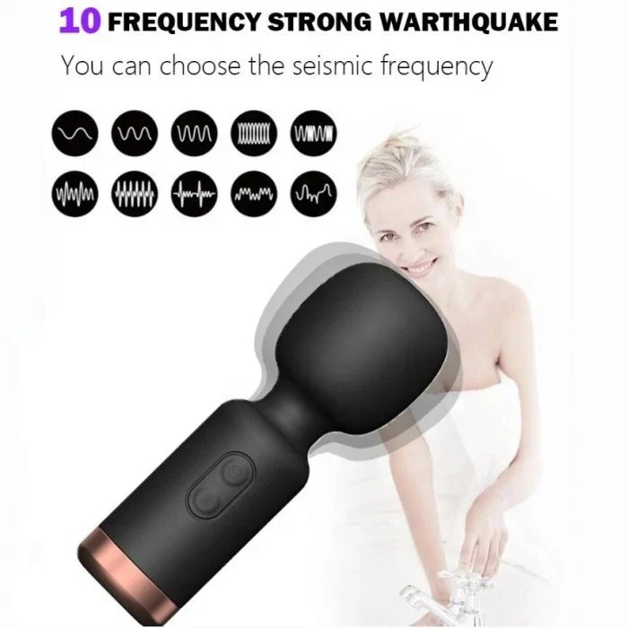 USB-Powered Mini Clitoris AV Wand Vibrator 10 Frequency Coupled Vaginal Bullet Powerful Sex Toys for Couples