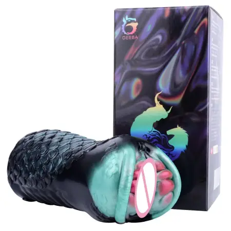 Real Vagina Male Masturbator Penis Simulator Snake Deep Hole Masturbation Mouth Sex Doll for Adults Penis Trainer 18+