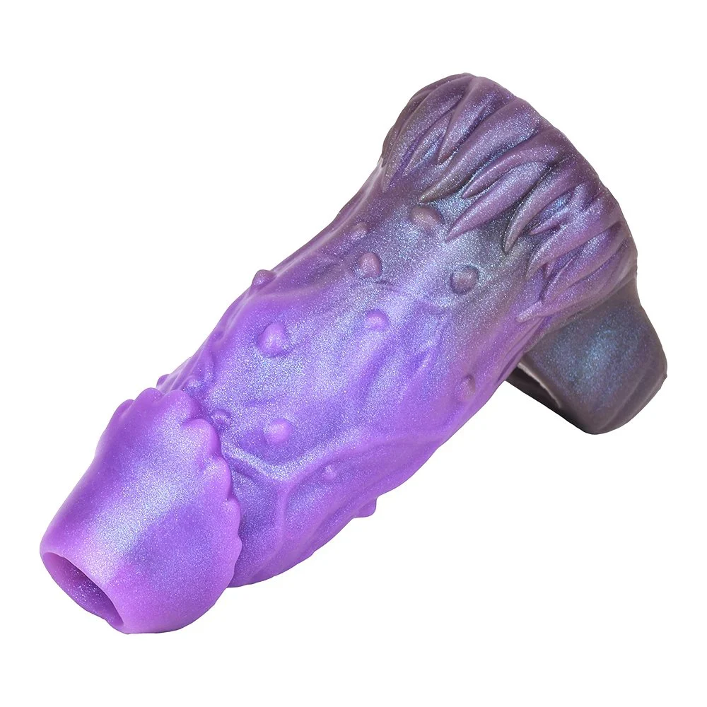 Open Dildo SleeveSoft Silicone MaterialEffective Enlargement of the Male PenisExtendersFantasy Series Dildo Sleeve