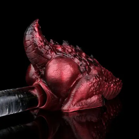 Realistic Red Dragon Ass Male Masturbator Dual Channel Tight Ass and Deep Vagina Pocket Pussy Stroker for Penis Stimulator