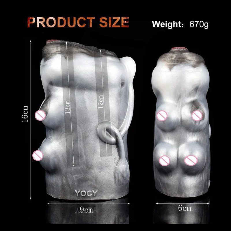 Realistic Silicone Animal Mouth Male Masturbator Cup Masturbator for Men Reduce Sensitivity and Extend Erection Time