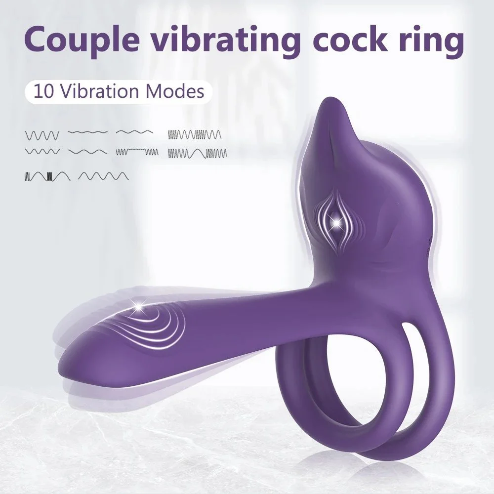 Vibrating Cock Ring Couples Sex Toys Dual Penis Ring Vibrator Clitoral Stimulator G Spot Vibrator Adult Toys for Men Women